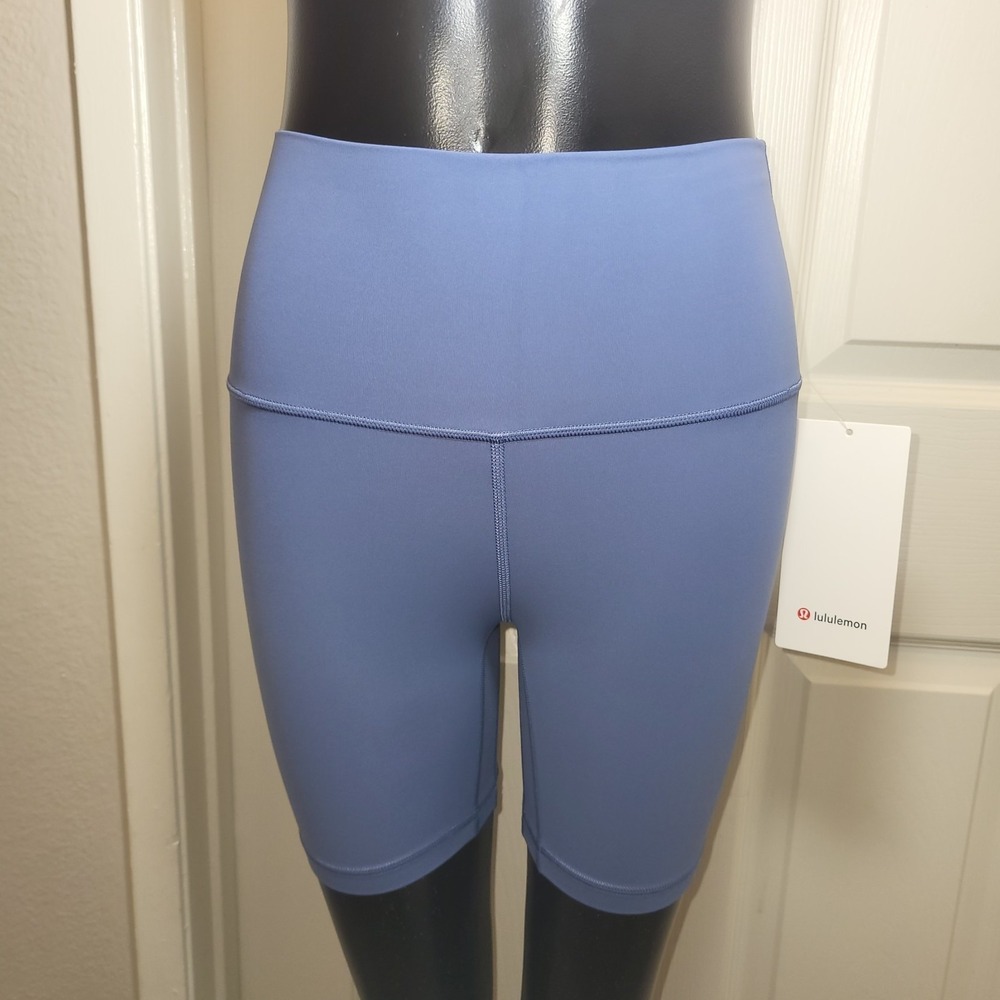 Lululemon Align High Rise Short 6" Slightly Blue Size 4-MSRP $64.00